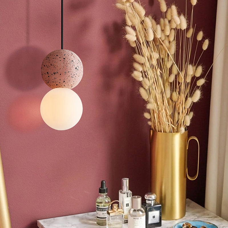 Double Ball Pendelleuchte modern