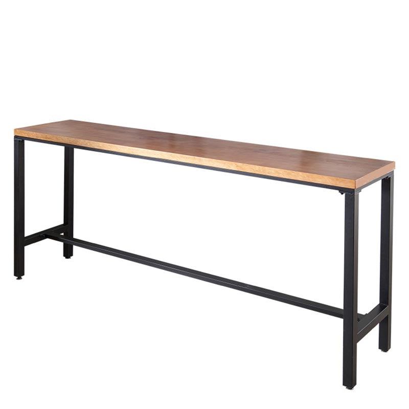 Coffee Shop Bar Height Counter Height Table Industrial Solid Wood Rectangle Pub Table