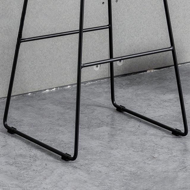 Industrial Style Barstool Indoor Sled Back Pedestal Bar Stool for Coffee Shop