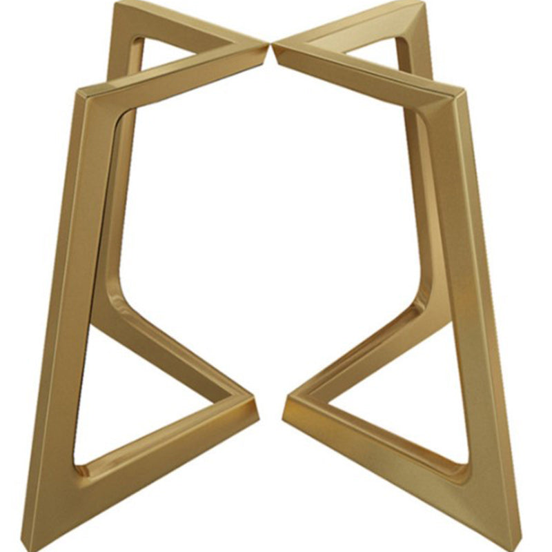 Glam Style Stone Round Dining Table with Gold Base for Living Room
