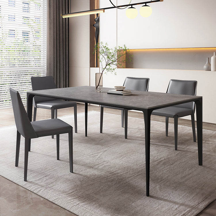 Modern Style Dining Table Sintered Stone Rectangle Table for Home