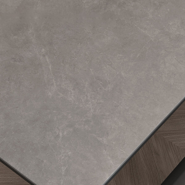 Modern Style Dining Table Sintered Stone Rectangle Table for Home