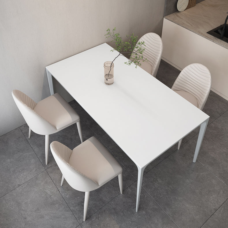 Modern Style Dining Table Sintered Stone Rectangle Table for Home