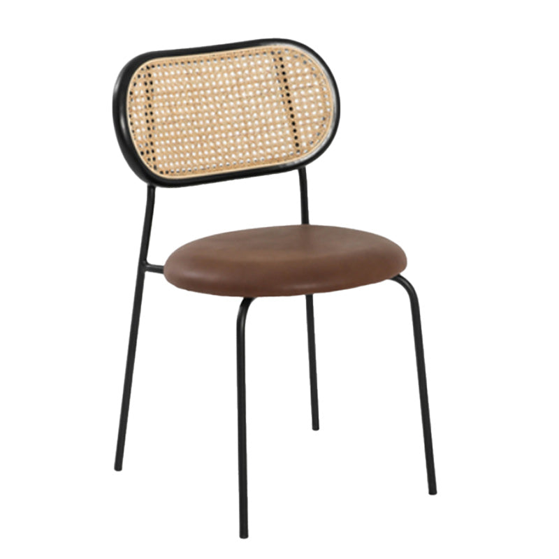 Armless Dining Chairs Industrial Kitchen Side Chairs for Dining Room