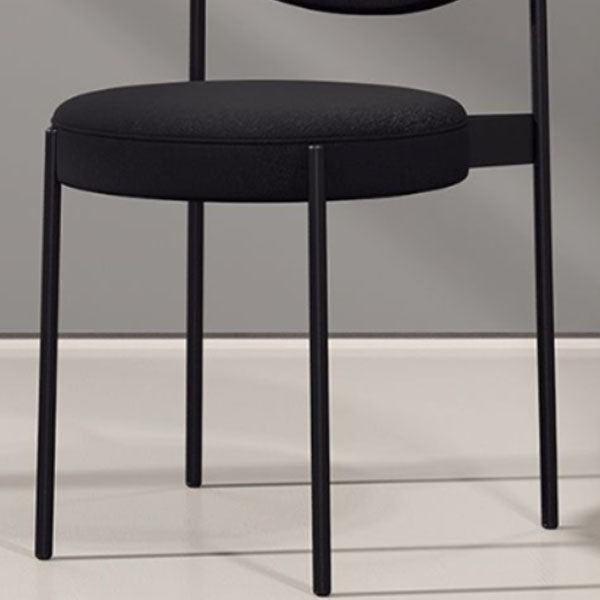 Contemporary Open Back Side Chair Upholstered Dining Chair for Indoor