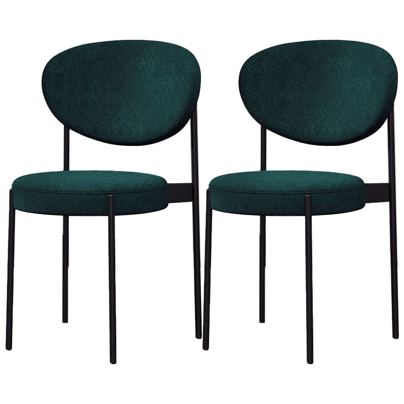 Contemporary Open Back Side Chair Upholstered Dining Chair for Indoor