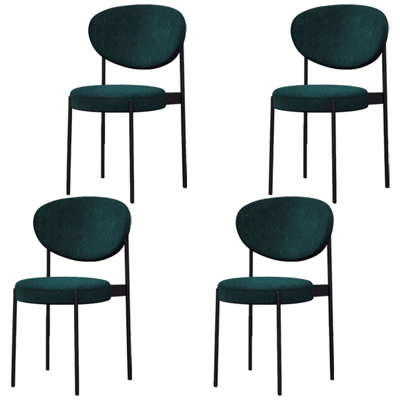 Contemporary Open Back Side Chair Upholstered Dining Chair for Indoor