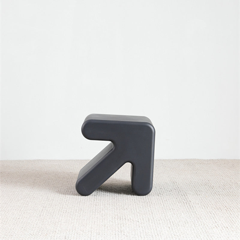 Scandinavian Geometric End Table 15.75" W x 13.78" D x 15.75" H Arrow-Shaped Side Table