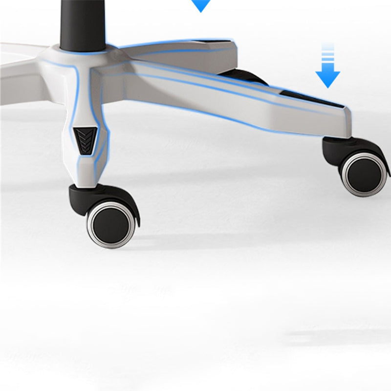 Mesh High Back Office Chair Contemporary Fixed Arms Chair with Headrest