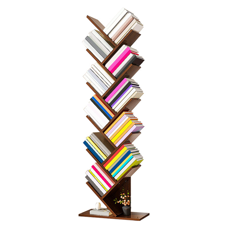 Contemporary Manufactured Wood Bookcase Open Bookshelf for Home