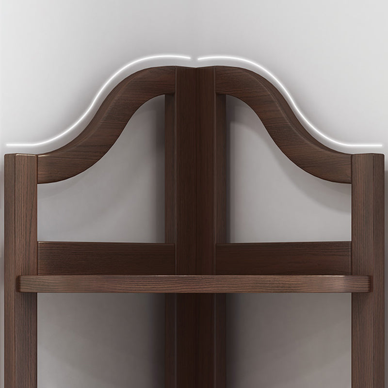 Modern Style Corner Bookshelf Solid Wood Vertical Bookcase for Home