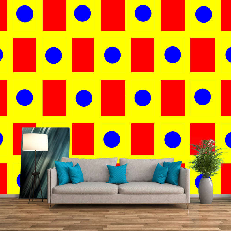 Decorative Grid Geometry Photography Wallpaper Living Room Wall Mural