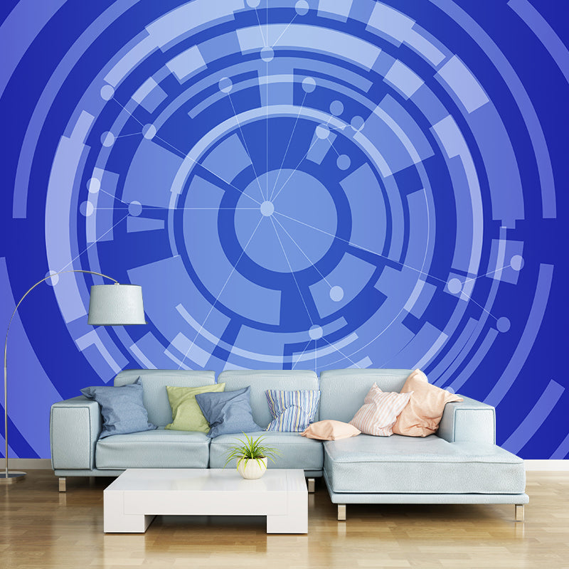 Environmental Modern Photography Wallpaper Geometric Sitting Room Wall Mural