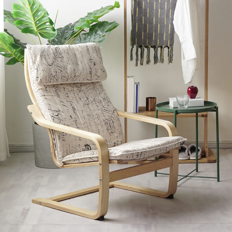26.77"L x 32.28"W x 38.58"H Modern Cushion Back Sloped Arms  Chair