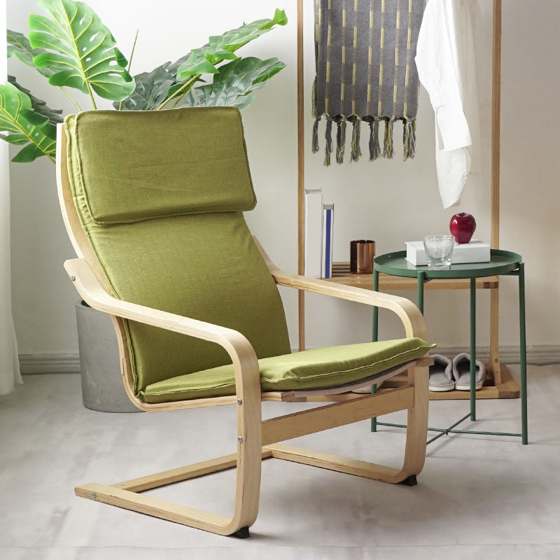26.77"L x 32.28"W x 38.58"H Modern Cushion Back Sloped Arms  Chair
