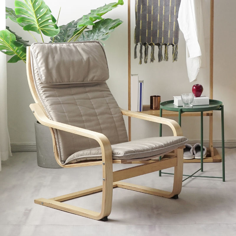 26.77"L x 32.28"W x 38.58"H Modern Cushion Back Sloped Arms  Chair