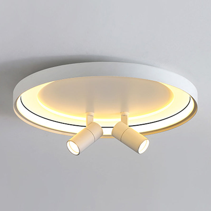 Round Ceiling Mounted Fixture Nordic Style Metal LED Bedroom Ceiling Fixture