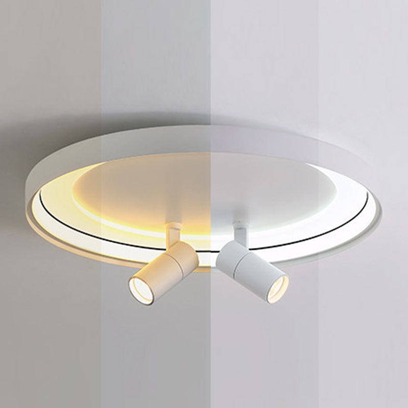 Round Ceiling Mounted Fixture Nordic Style Metal LED Bedroom Ceiling Fixture