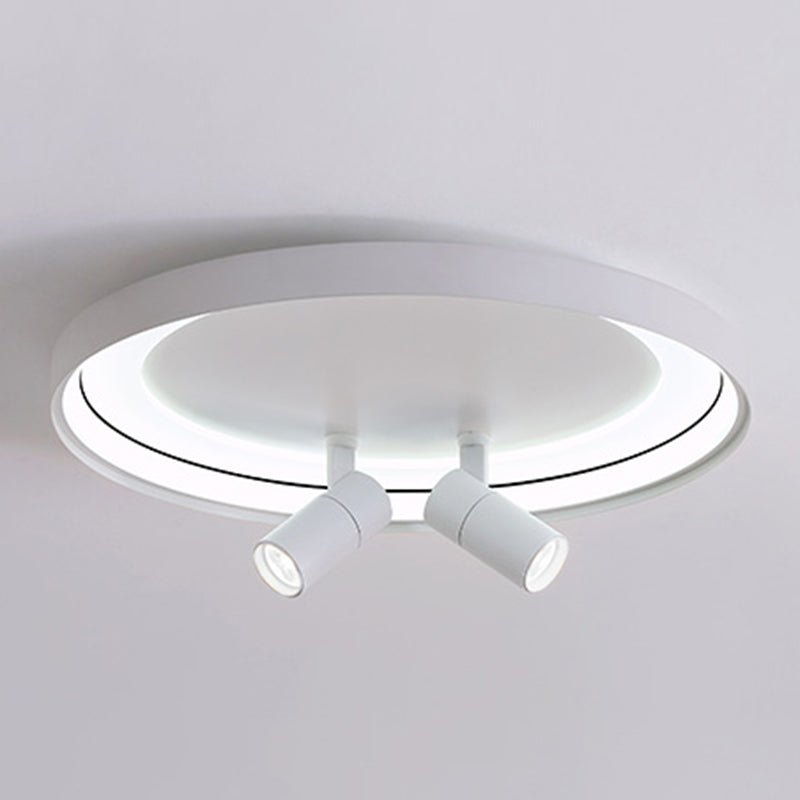 Round Ceiling Mounted Fixture Nordic Style Metal LED Bedroom Ceiling Fixture