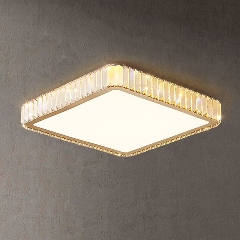 Modern Style Geometric Flush Mount Lamp Metal 1 Light LED Flush Light