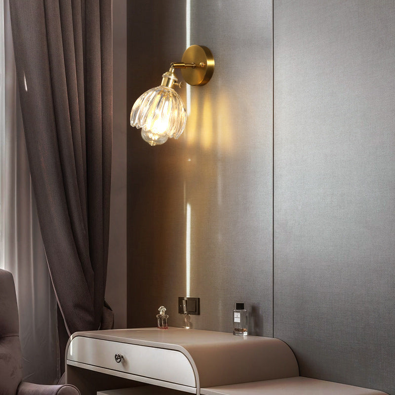 Glass Geometric Wall Sconce Lighting Industrial Style 1 Light Wall Mounted Light