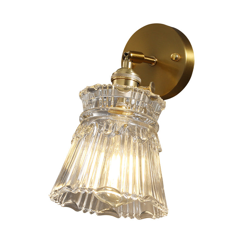 Glass Geometric Wall Sconce Lighting Industrial Style 1 Light Wall Mounted Light