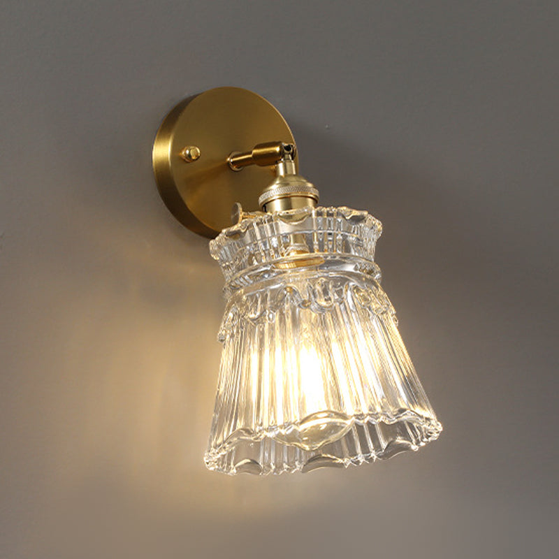 Glass Geometric Wall Sconce Lighting Industrial Style 1 Light Wall Mounted Light