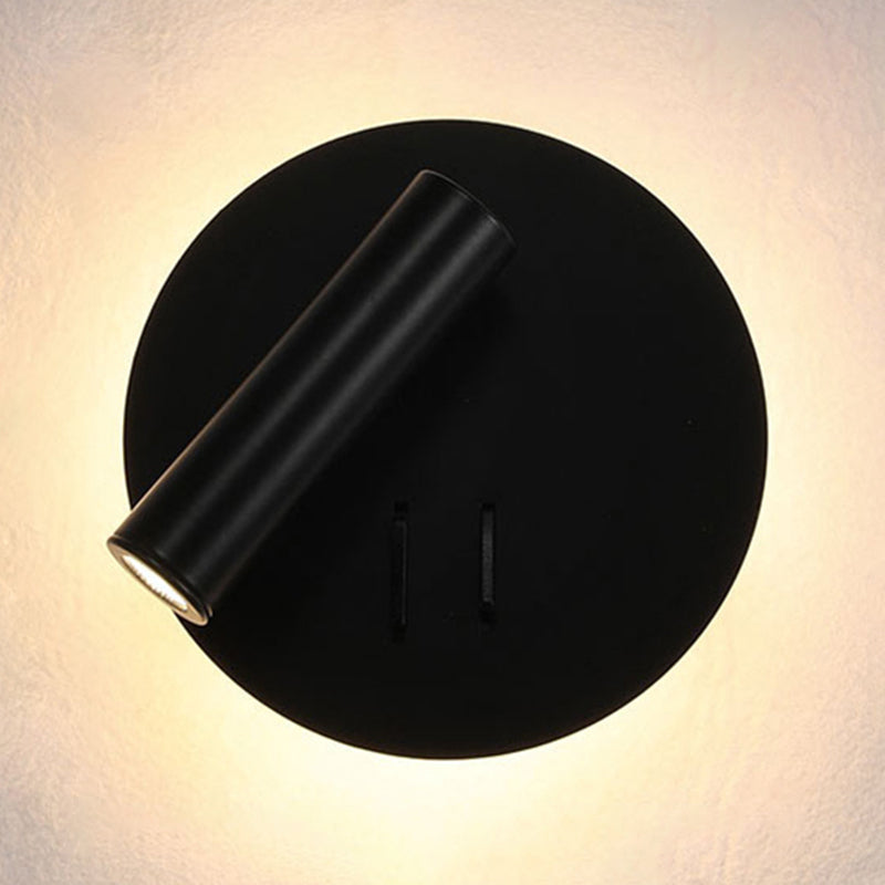 Modern Metal Wall Light Geometric 2 Lights Reading Wall Sconce for Living Room