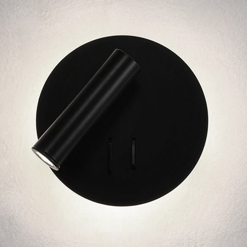 Modern Metal Wall Light Geometric 2 Lights Reading Wall Sconce for Living Room