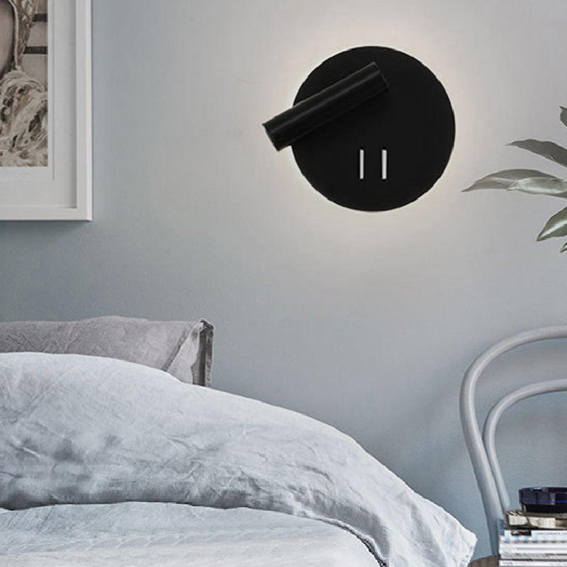 Modern Metal Wall Light Geometric 2 Lights Reading Wall Sconce for Living Room
