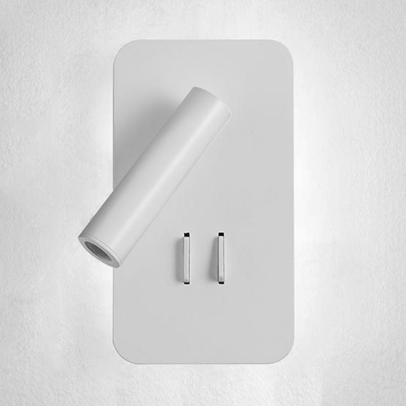 Modern Metal Wall Light Geometric 2 Lights Reading Wall Sconce for Living Room