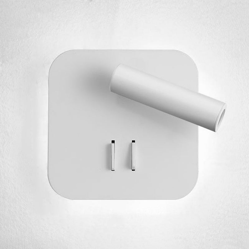 Modern Metal Wall Light Geometric 2 Lights Reading Wall Sconce for Living Room