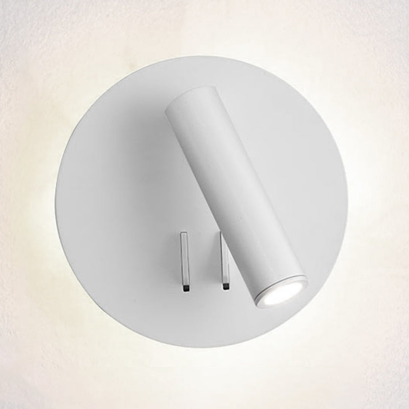 Modern Metal Wall Light Geometric 2 Lights Reading Wall Sconce for Living Room
