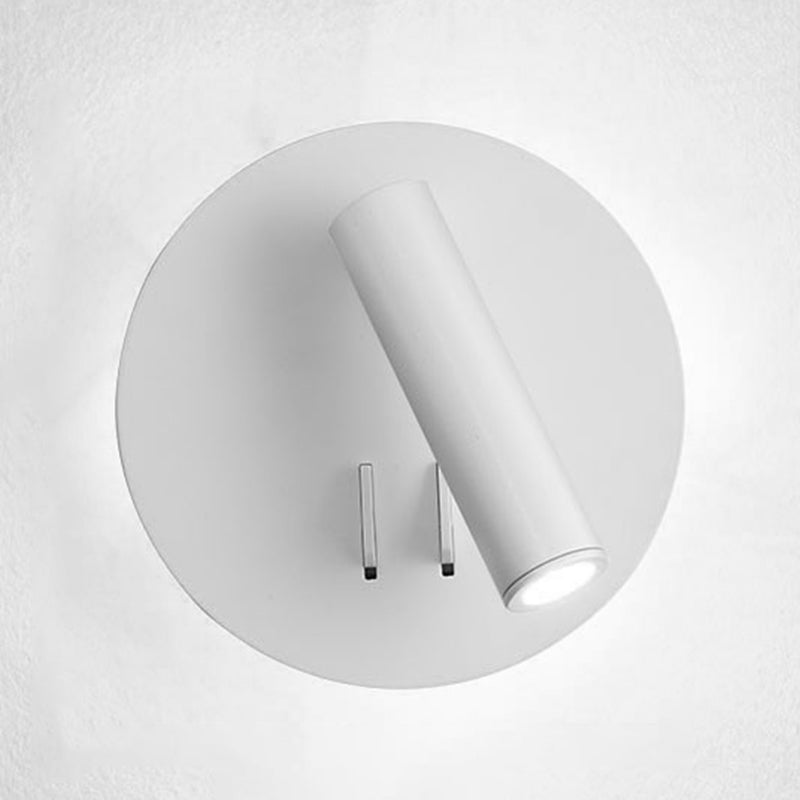 Modern Metal Wall Light Geometric 2 Lights Reading Wall Sconce for Living Room