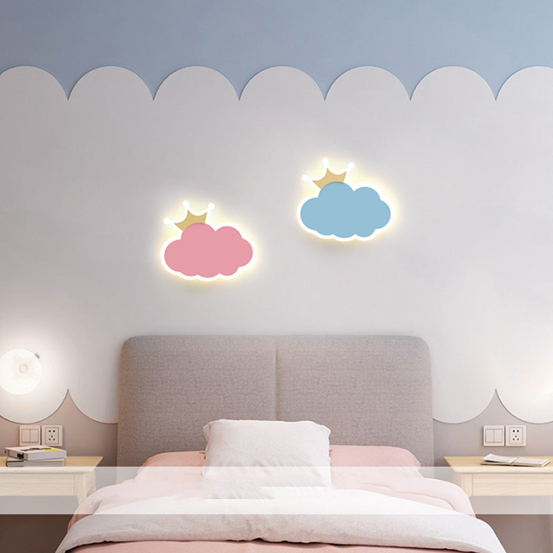 Metal Wall Sconce Lighting Kids Style LED Wall Mounted Lighting
