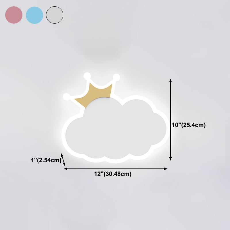 Metal Wall Sconce Lighting Kids Style LED Wall Mounted Lighting