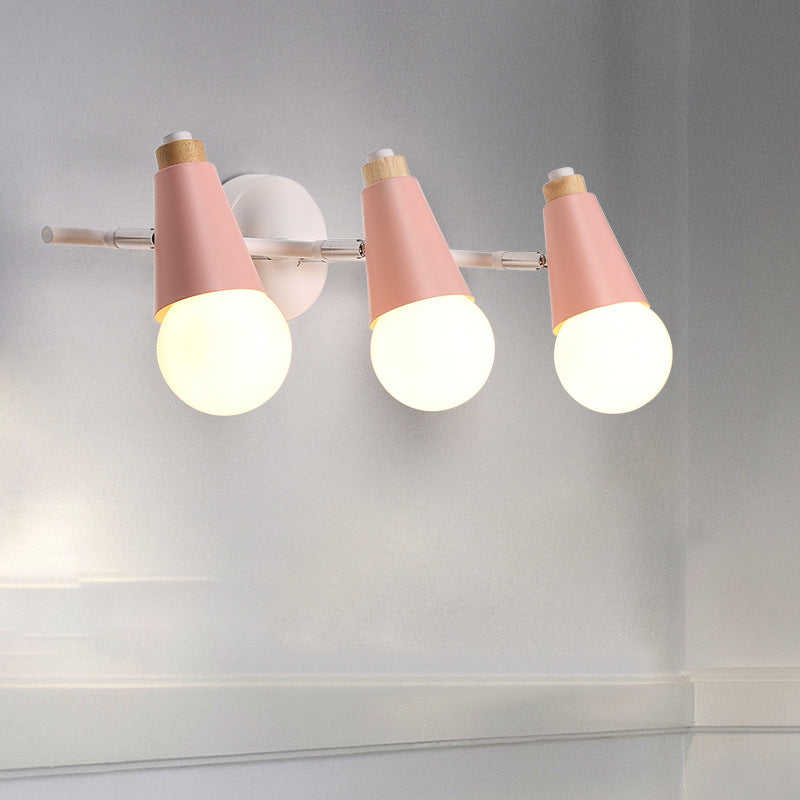 Multi Lights Geometric Wall Lights Modern Style Metal Wall Lighting Fixtures