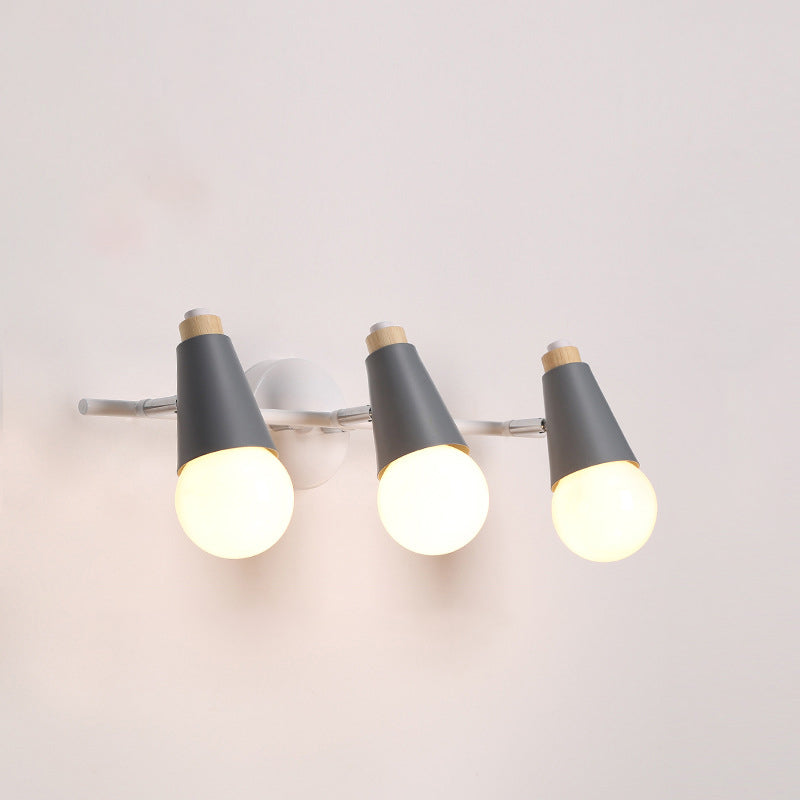 Multi Lights Geometric Wall Lights Modern Style Metal Wall Lighting Fixtures