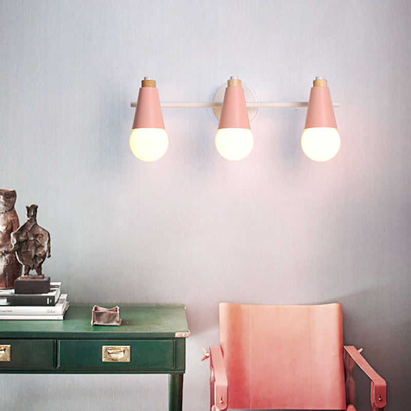 Multi Lights Geometric Wall Lights Modern Style Metal Wall Lighting Fixtures