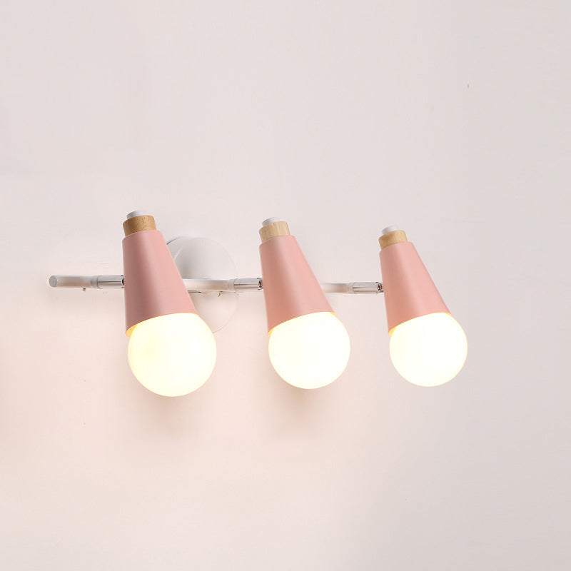 Multi Lights Geometric Wall Lights Modern Style Metal Wall Lighting Fixtures