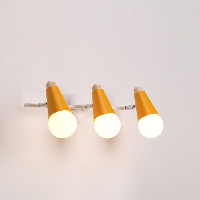 Multi Lights Geometric Wall Lights Modern Style Metal Wall Lighting Fixtures