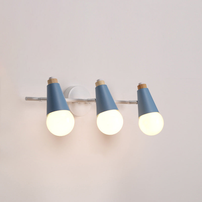Multi Lights Geometric Wall Lights Modern Style Metal Wall Lighting Fixtures