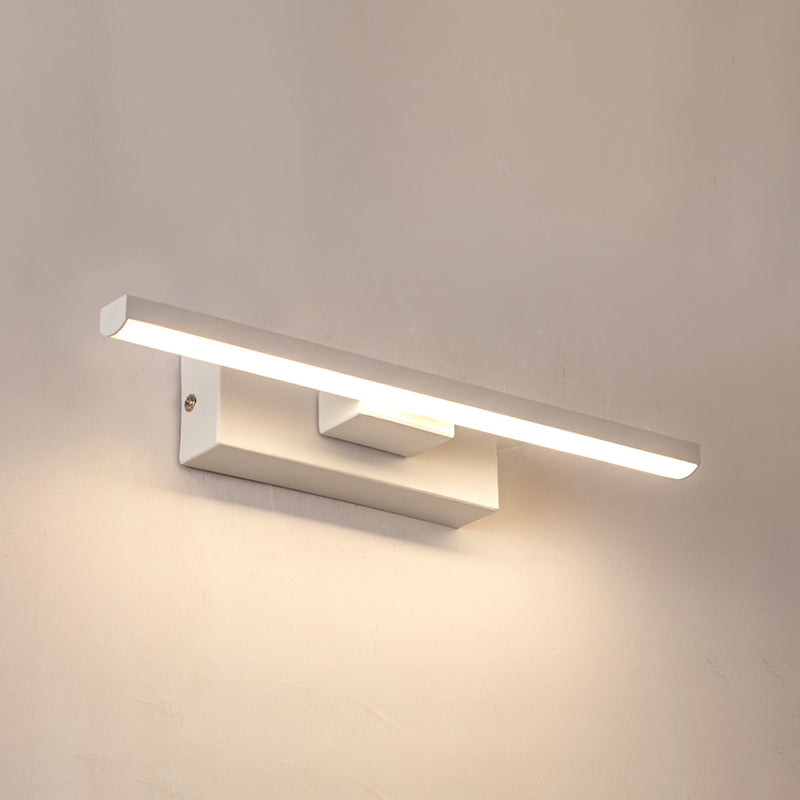 Contemporary Metal Wall Light Strip Rotatable LED Wall Sconce for Living Room