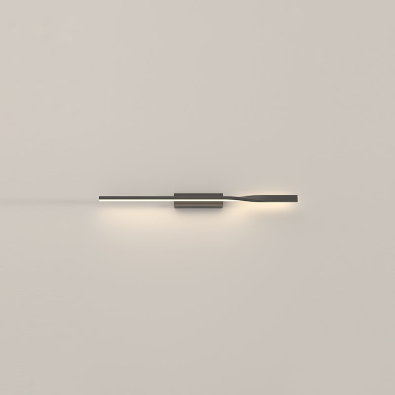 Contemporary Metal Wall Light Straight LED Wall Sconce for Living Room