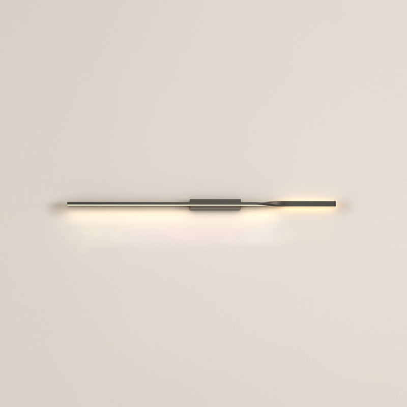 Contemporary Metal Wall Light Straight LED Wall Sconce for Living Room