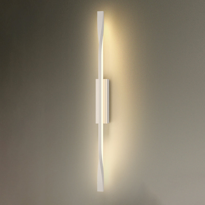 Contemporary Metal Wall Light Straight LED Wall Sconce for Living Room