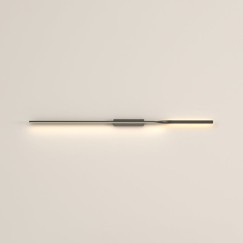 Contemporary Metal Wall Light Straight LED Wall Sconce for Living Room