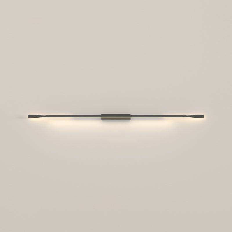 Contemporary Metal Wall Light Straight LED Wall Sconce for Living Room