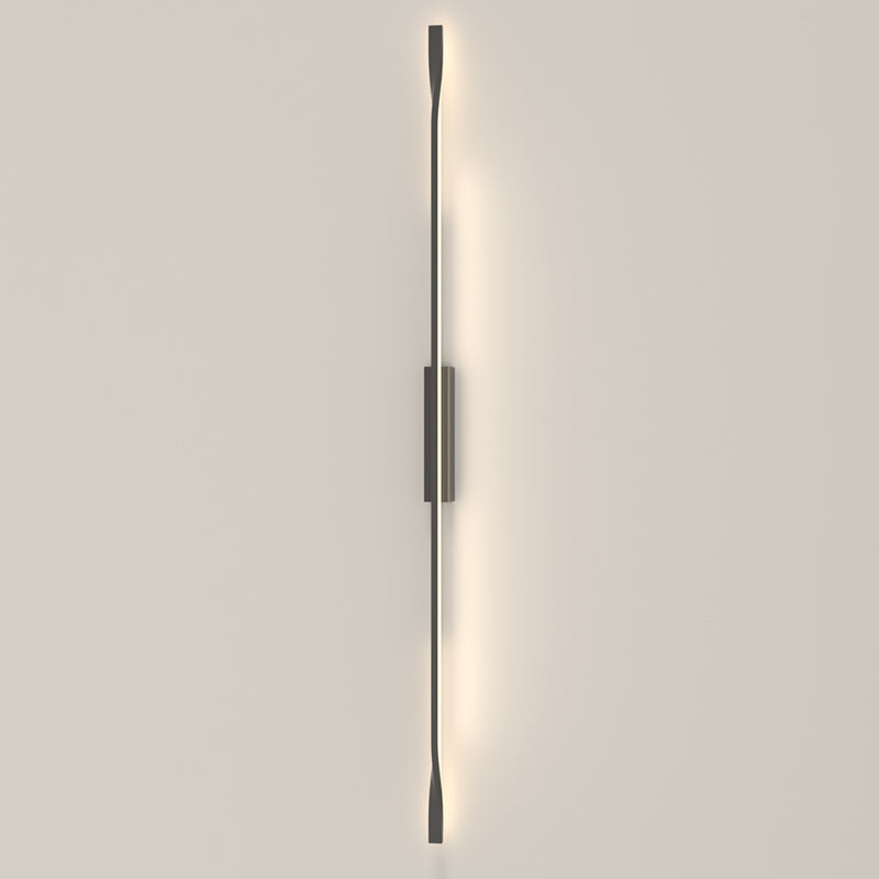 Contemporary Metal Wall Light Straight LED Wall Sconce for Living Room