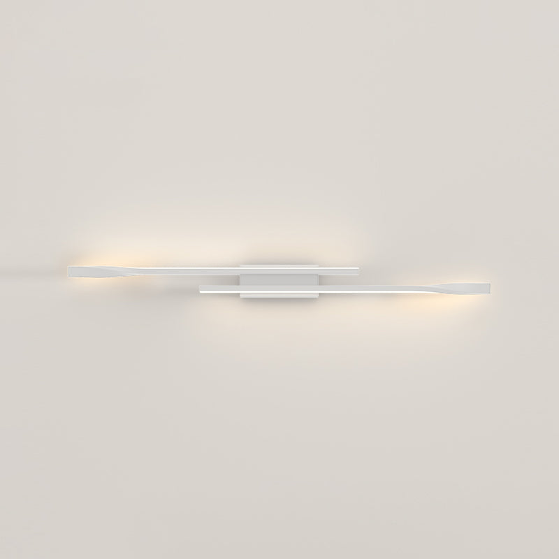 Contemporary Metal Wall Light Straight LED Wall Sconce for Living Room